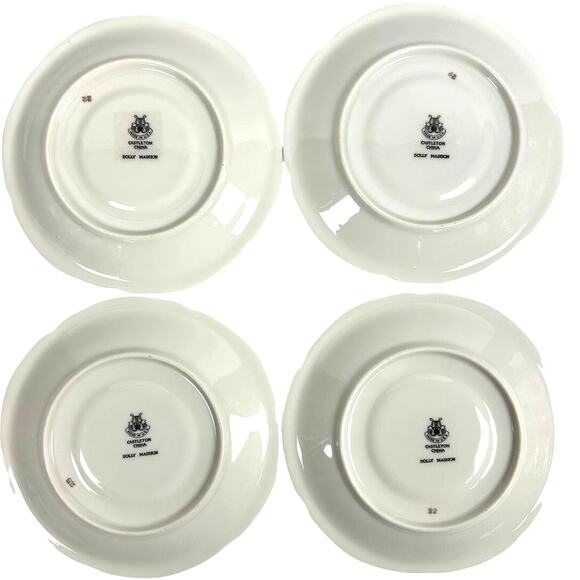Castleton China Dolly Madison-Set of Four Saucers 6.25" Diameter-Excellent! - Picture 5 of 6